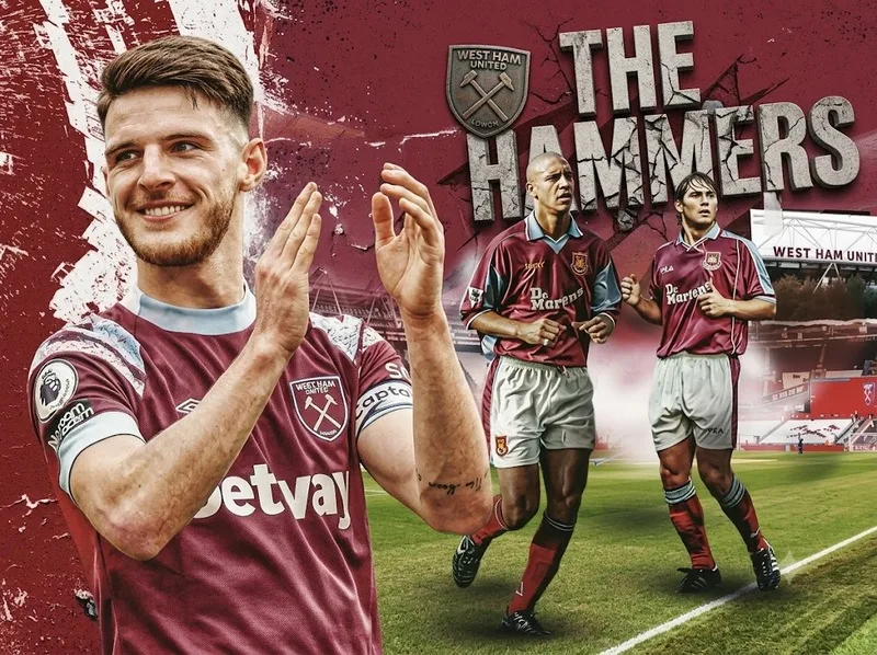 Rio Ferdinand, Joe Cole và Declan Rice tiếp nối danh tiếng đào tạo trẻ của học viện West Ham qua nhiều thế hệ.