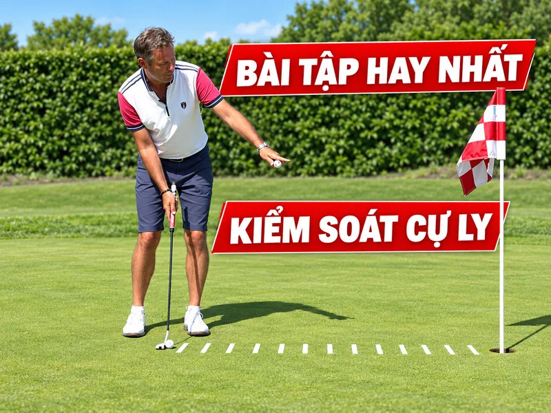 Kiểm soát lực putt tốt giúp bóng dừng gần hố hơn ở cự ly xa và giảm nguy cơ phải thực hiện cú gạt thứ ba.
