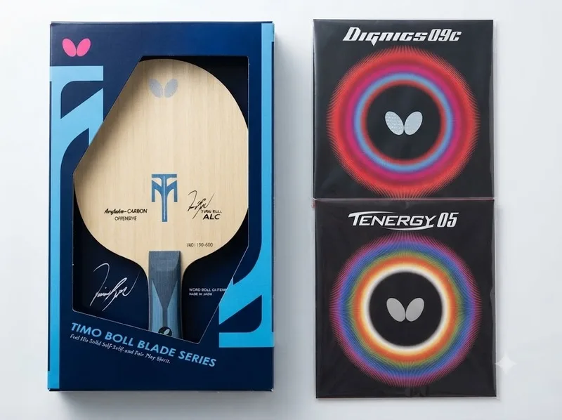 Butterfly Timo Boll ALC kết hợp Tenergy 05 là cấu hình cao cấp hướng đến người chơi có kỹ thuật và khả năng tạo xoáy tốt.